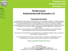 Tablet Screenshot of kulturlandschaft-schwalm.de